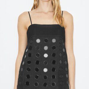 BRAND NEW TORY BURCH LAYERED HAND-DONE MIRRORWORK DRESS